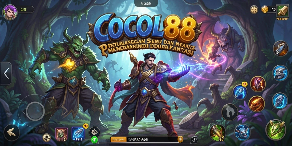 Tampilan gameplay seru dalam petualangan COCOL88.