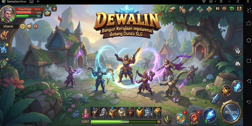 Tampilan gameplay DEWALIN yang penuh aksi dan strategi.