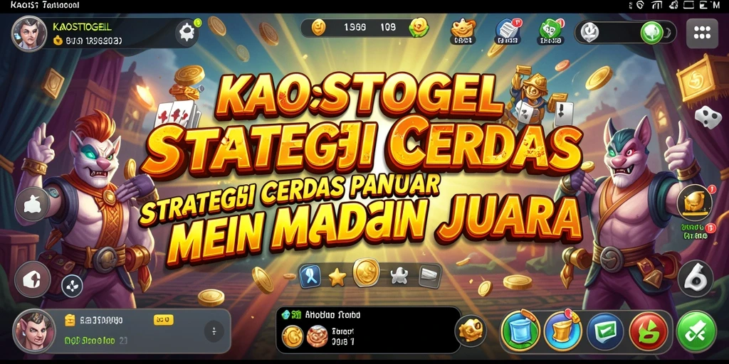 Tampilan gameplay KAOSTOGEL yang dinamis dan strategis.