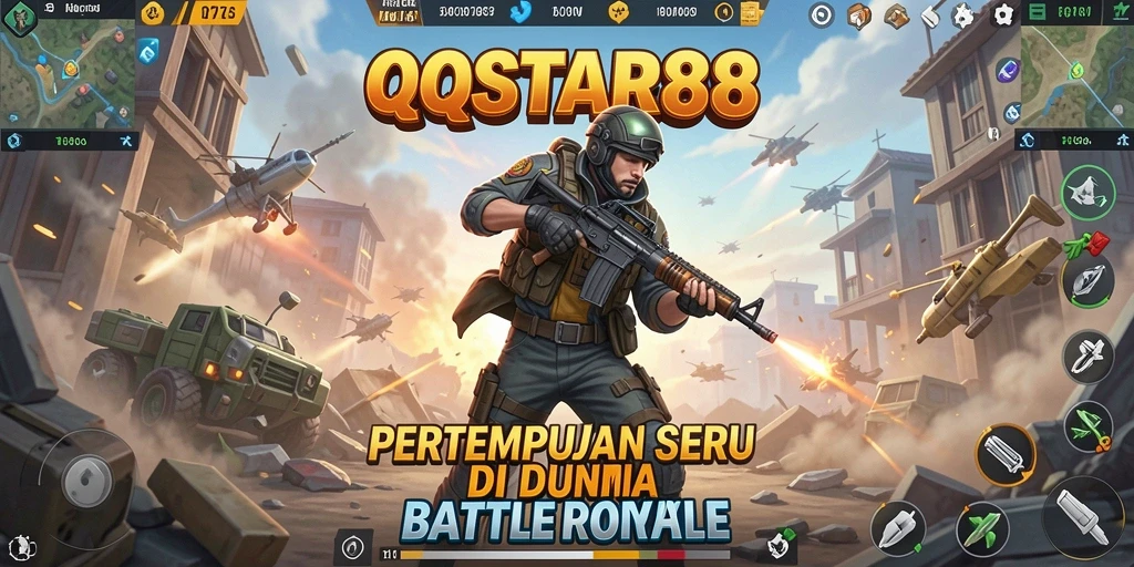 Gameplay intens dan seru di QQSTAR88 Battle Royale.