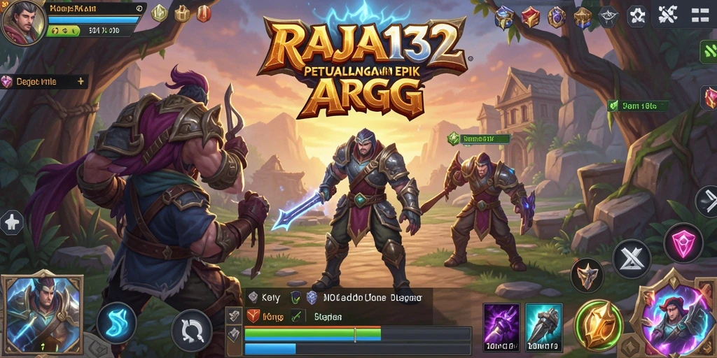 Tampilan gameplay epik dalam dunia RAJA132 yang mendebarkan.