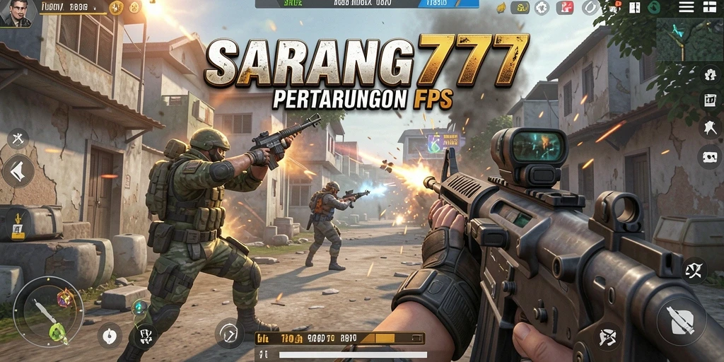 Gameplay mendebarkan dalam SARANG777 dengan aksi FPS yang intens.
