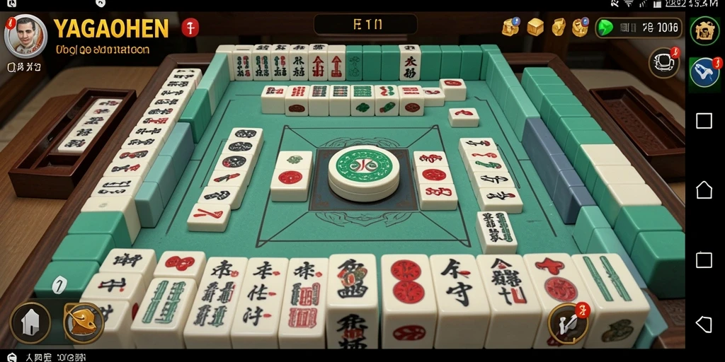 Tampilan gameplay menunggu tantangan Mahjong Anda.